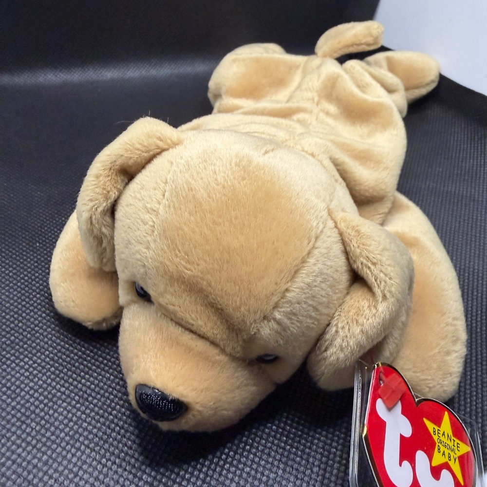 Ty Beanie Baby Fetch Dog 1997 Vintage Plush w/ Tag - Picture 2 of 9
